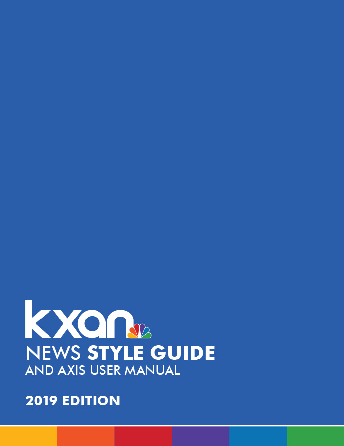 KXAN Style Guide Cover
